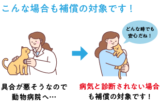 こんな場合も補償の対象です