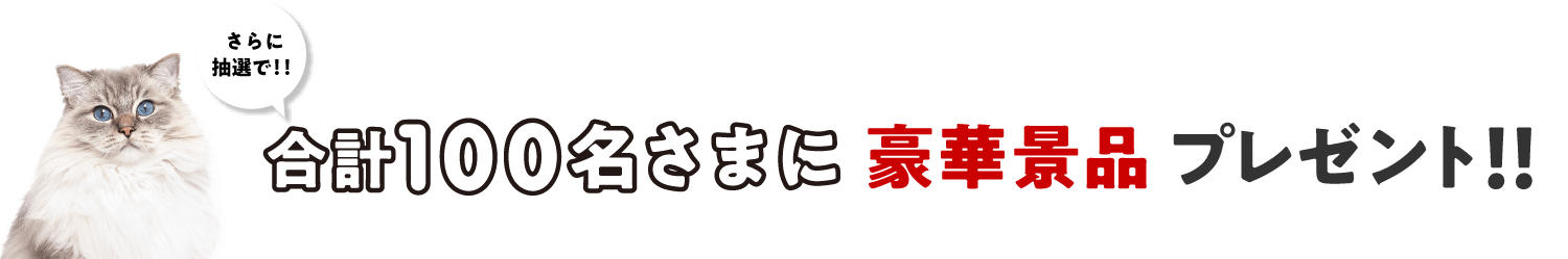 抽選で合計83名さまに豪華景品プレゼント！