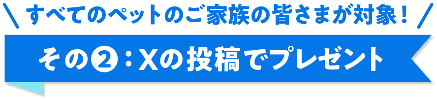 Xの投稿でプレゼント