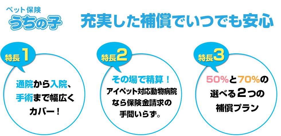 充実した補償でいつでも安心