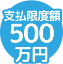 支払限度額500万円