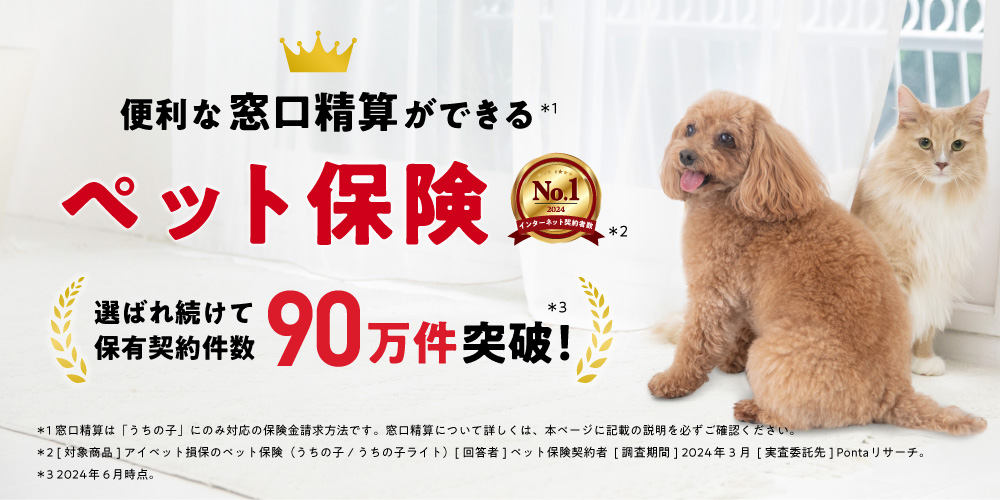 数々のNo.1受賞のペット保険