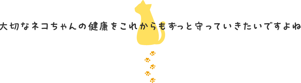 大切なネコちゃんの健康をこれからもずっと守っていきたいですよね