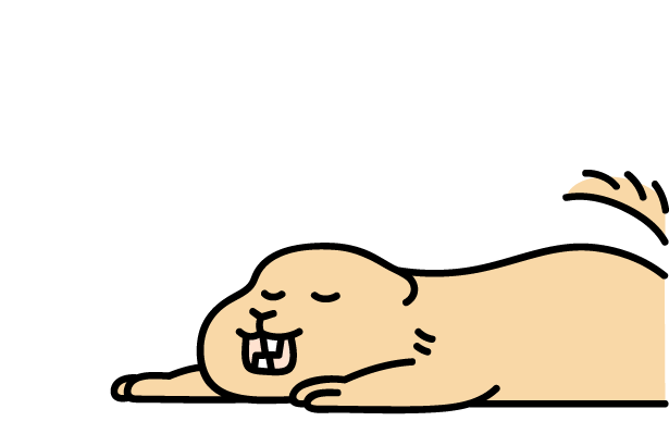 リラックスしてるよ！