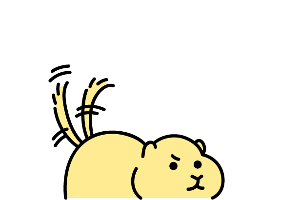 警戒してるよ！