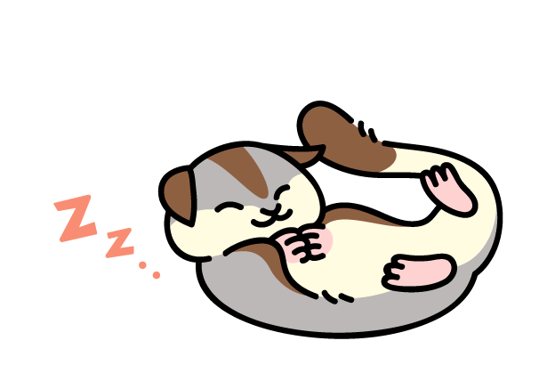 リラックスしているよ！