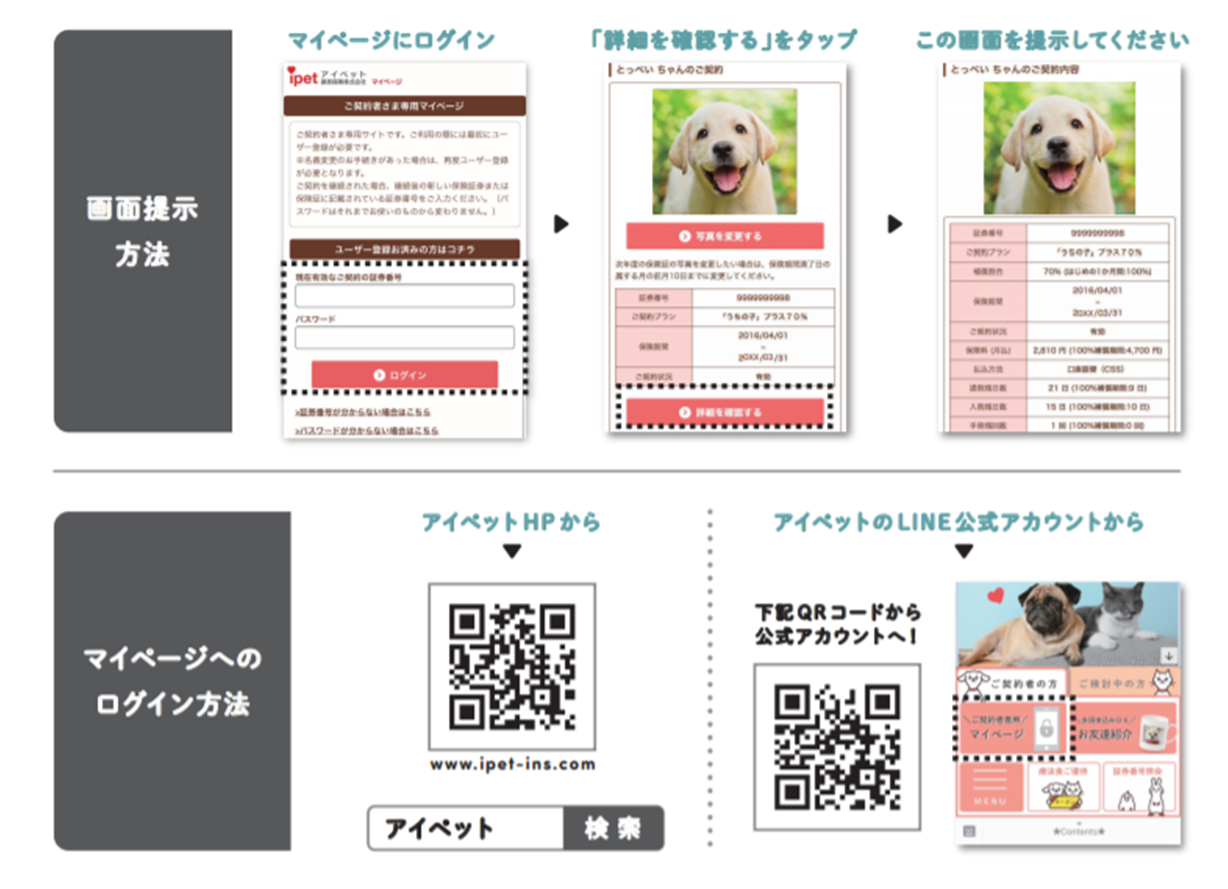 動物病院での保険証提示に関してのお知らせ | ペット保険のアイペット損保