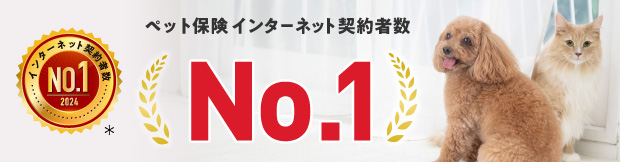 ペット保険インターネット契約者数No.1